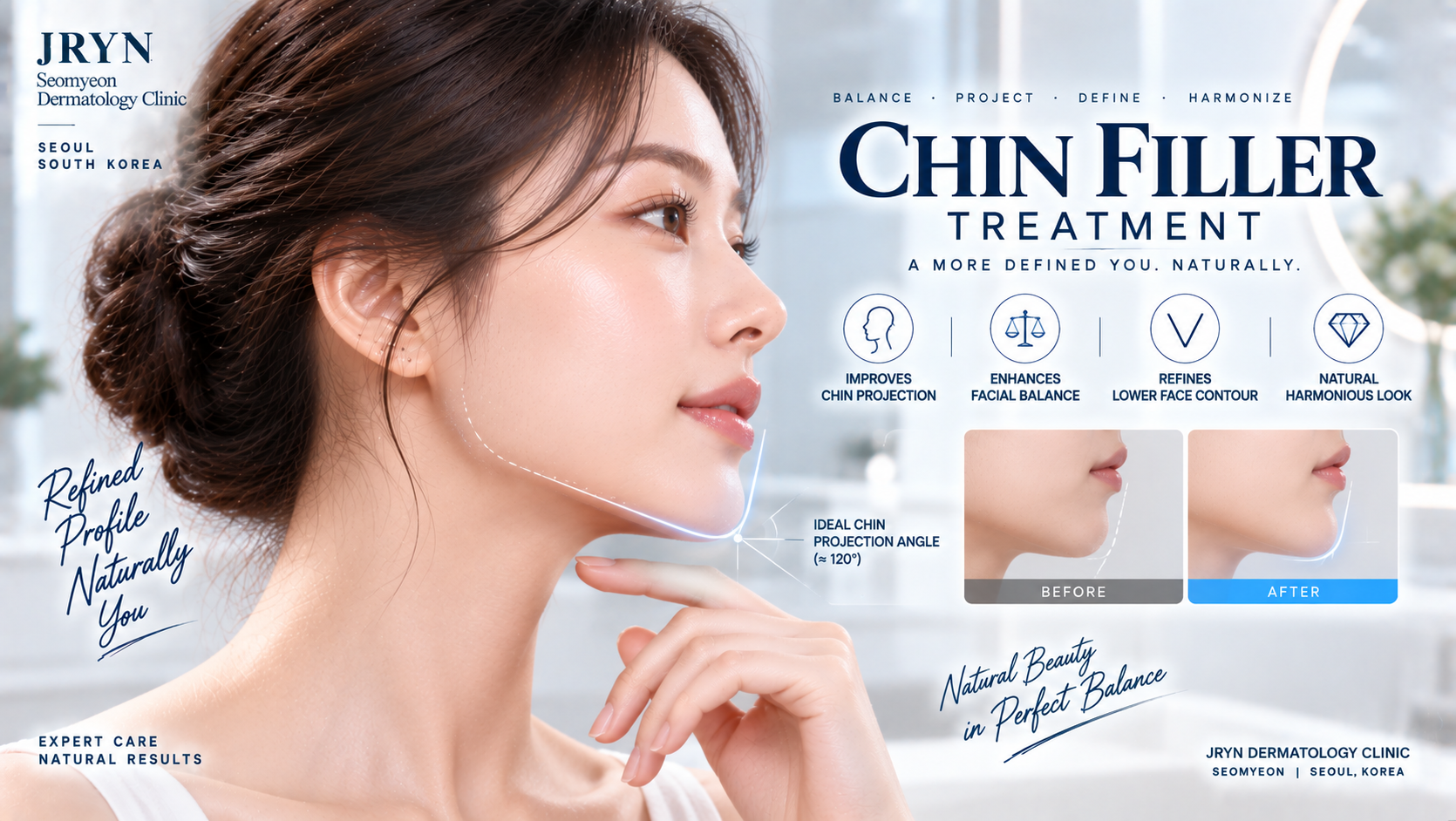 Chin Filler chin profile treatment in Seomyeon, Busan