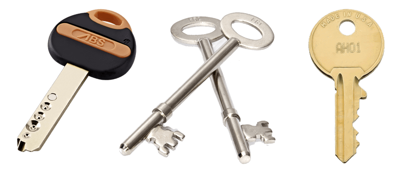 3 keys that have had key duplication services