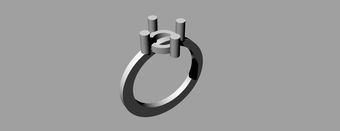 anello in oro e ametista