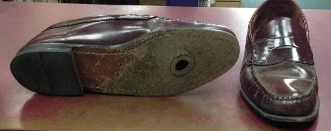 Before and After of a Leather Shoes — St. Louis, MO — Cobblestone Quality Shoe Repair