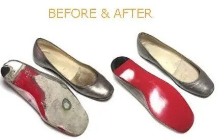 Before and After of a Women Leather Shoes — St. Louis, MO — Cobblestone Quality Shoe Repair