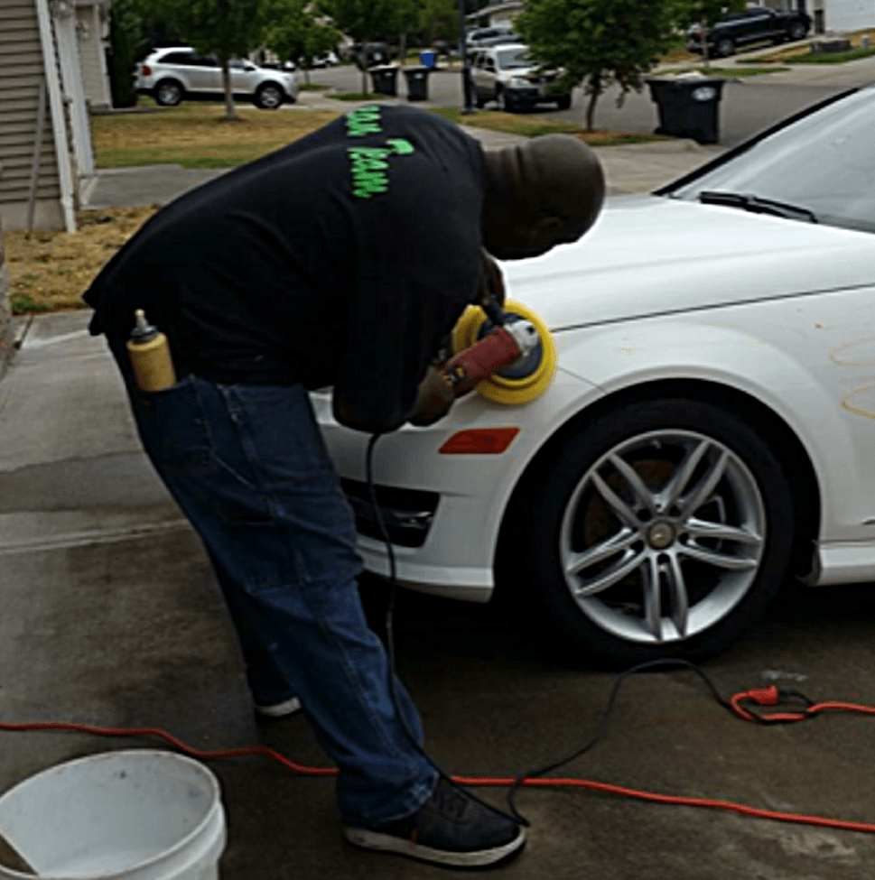 Interior Detailing — White Car in Centralia, WA
