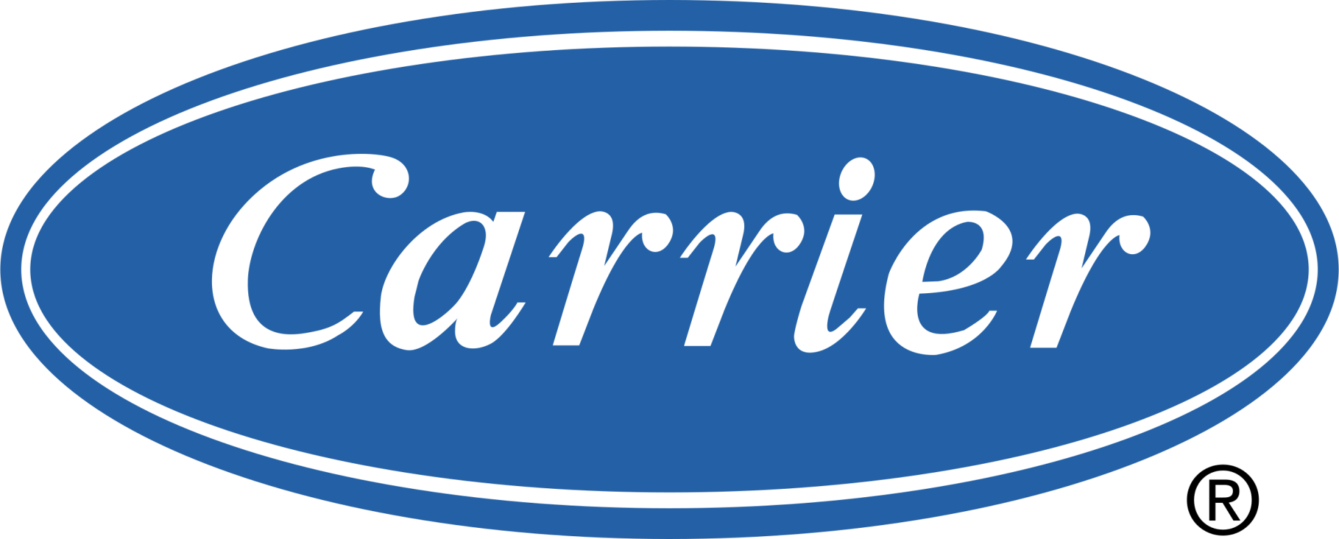 Logo de l'opérateur dans un ovale bleu avec texte blanc et symbole de marque déposée.
