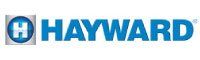 Logo de la marque Hayward en bleu. Un « H » bleu dans un cercle bleu et le texte « HAYWARD ». Symbole de marque déposée.