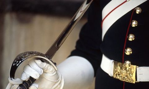 Replica guns, swords and shields