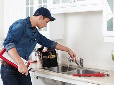 A plumber working in Dayton, OH A plumber working in Dayton, OH