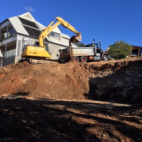 excavation work in progress
