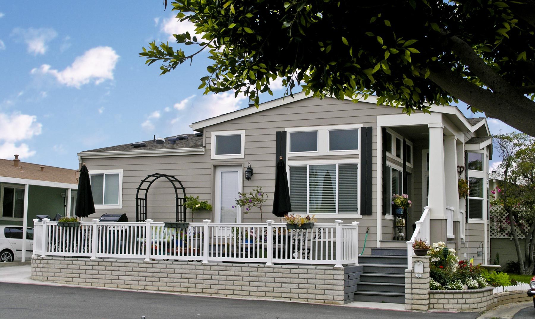 Modular Home Views in Bayside Village Mobile Home Park.