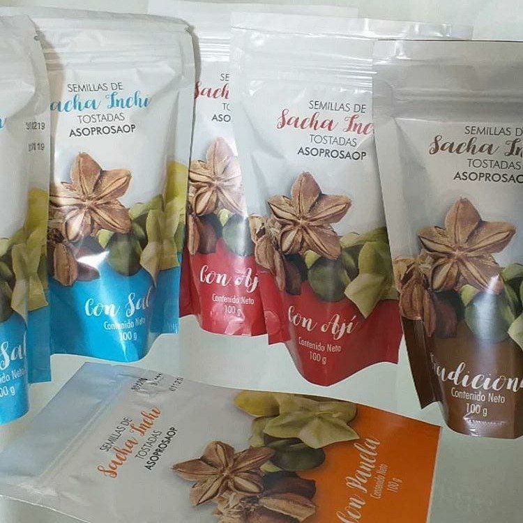 Agroincolsa S.A.S. bolsa de tostadas de sacha inchi