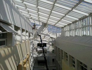 Professional window cleaners