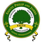 The logo for saints philip and james in exton pennsylvania