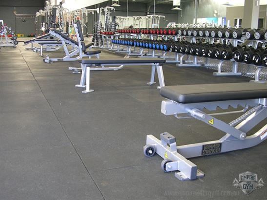 bench with dumbell