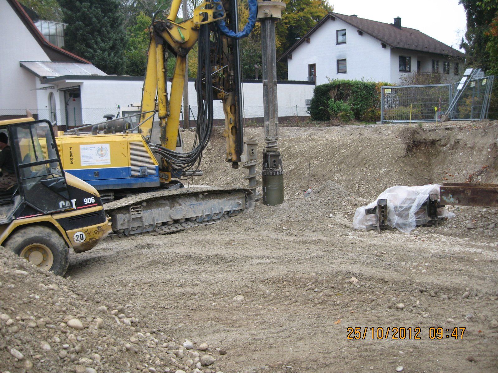 Ein Foto einer Baustelle wurde am 22.11.2013 aufgenommen