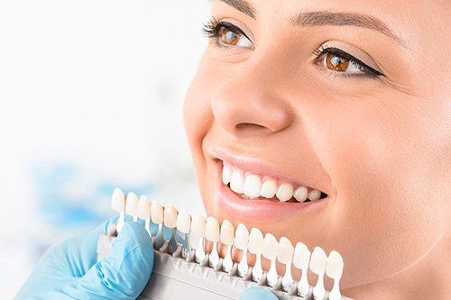 woman smiling up close
