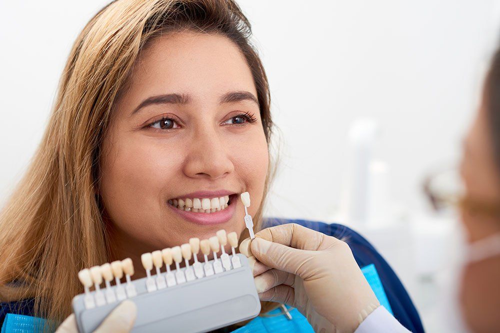 women getting fitted for veneers