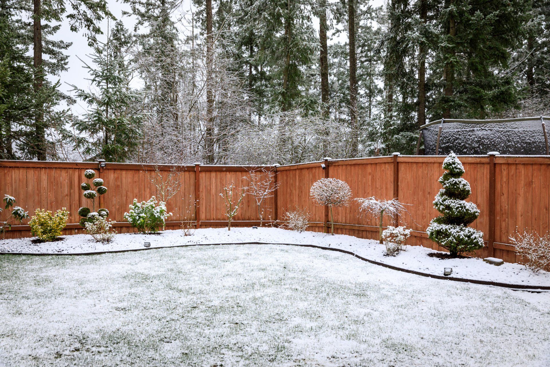 White Backyard Fence — Madison, WI — Leading Edge Fences LLC
