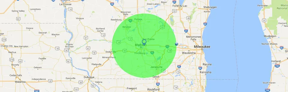 Business Map — Madison, WI — Leading Edge Fences LLC Business Map — Madison, WI — Leading Edge Fences LLC