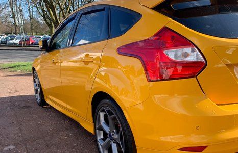 orange vehicle