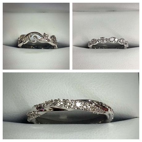 dia wedding band collage