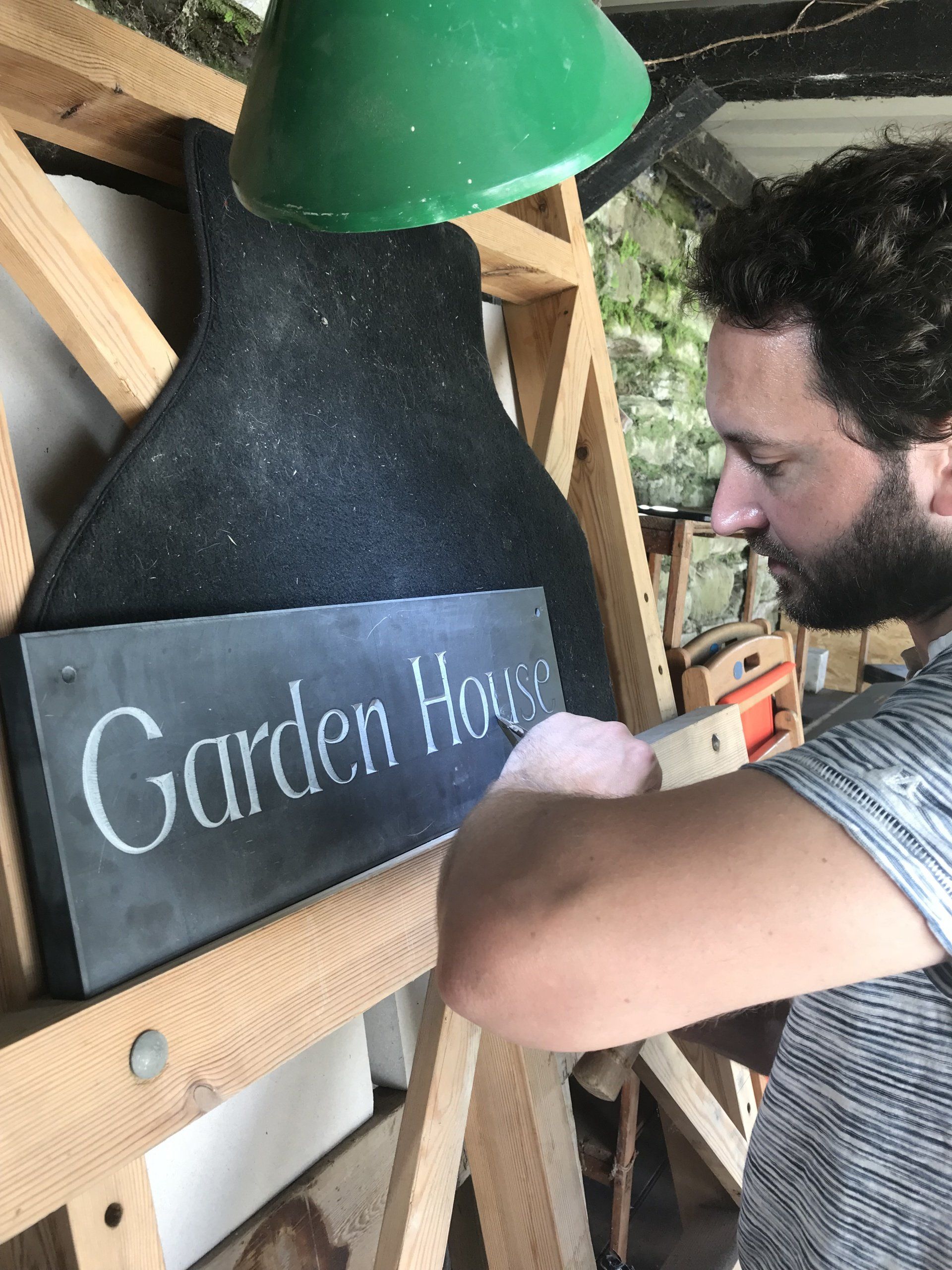 Slate house sign