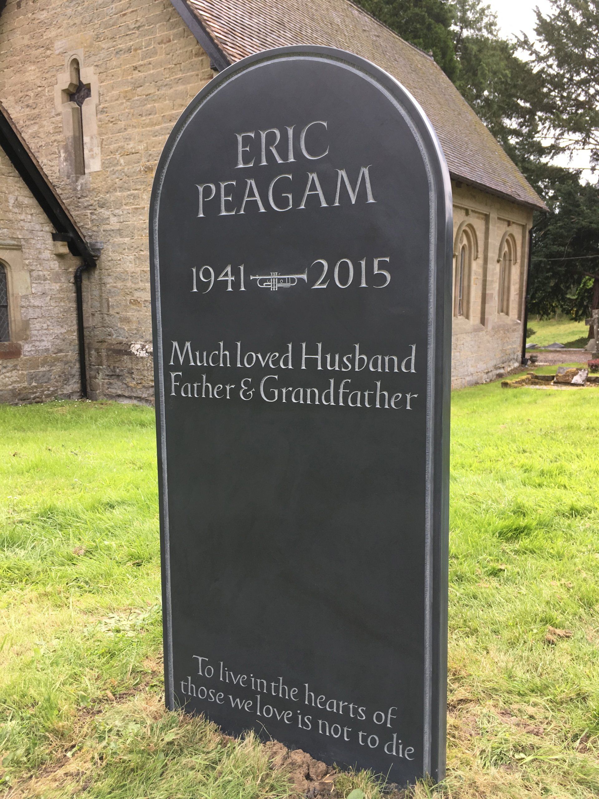 Slate headstone