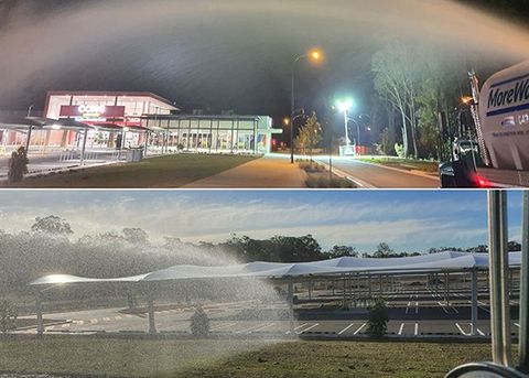 Water Spraying — Water Delivery in Kearsley, NSW Water Spraying — Water Delivery in Kearsley, NSW