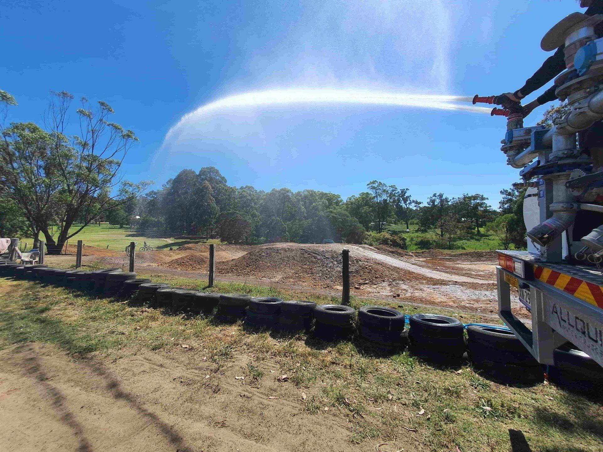 Mobile Irrigation in Progress