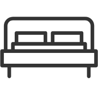 Graphic of a queen-size bed