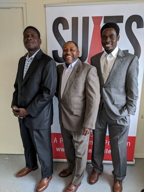 Man after suit donation