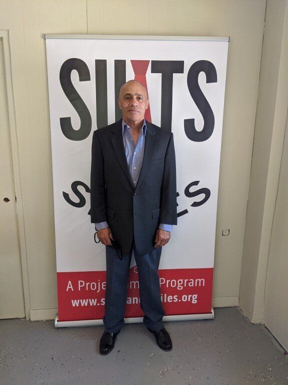 Man after suit donation