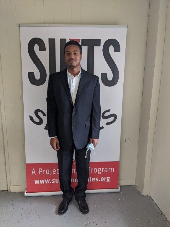 Man after suit donation