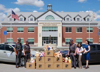 Rhode Island State Police with Project Smile Children's Donations