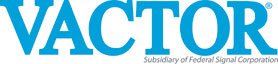 The logo for the vactor subsidiary of federal signal corporation