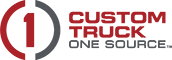 A logo for a company called custom truck one source.