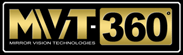 A black and gold logo for mvt 360