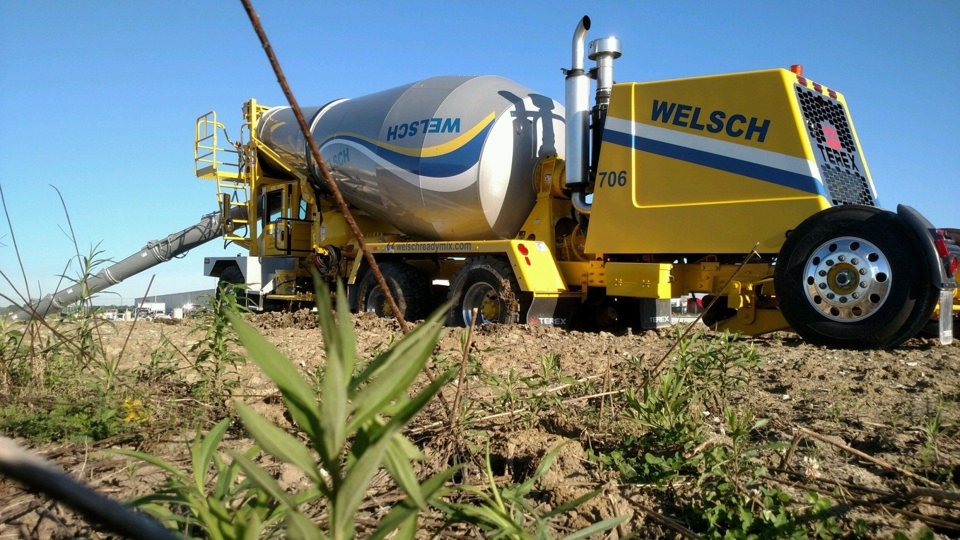 Truck on Landfill — Chicagoland, IL — Welsch Ready Mix, Inc.