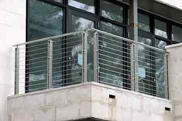 Sample Railings with Glasswindow — Railings in Plymouth, MA