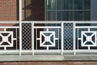 Nice Style White Railing — Ornamental Metal Work in Plymouth, MA