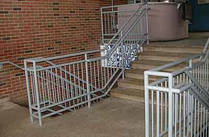 Outside railing and stairs — Stairs in Plymouth, MA
