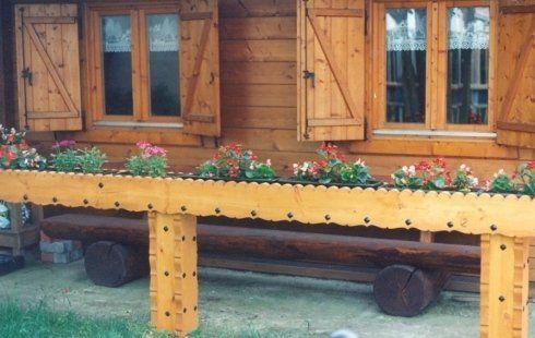 fioriera in legno