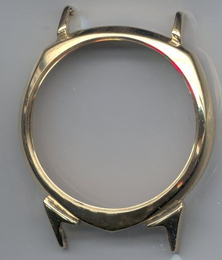 Bulova Accutron Alpha case 14k before rebuilding lugs and restoration at The Time Preserve