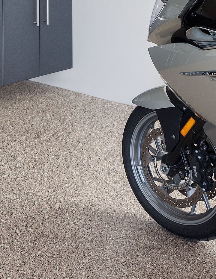 Solid Color Epoxy Garage Flooring