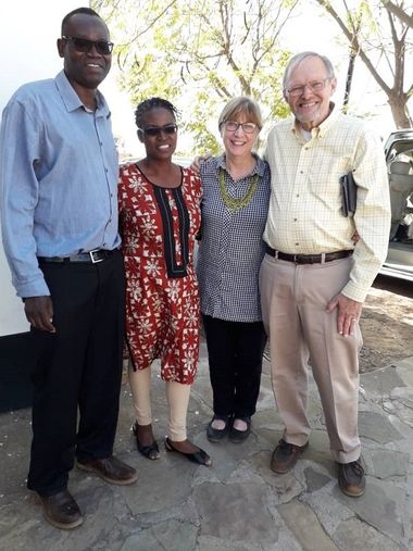 JB and Pascasie welcomed Frank and Beth Radcliff to their house during the couple's visit to Southern Africa JB and Pascasie welcomed Frank and Beth Radcliff to their house during the couple's visit to Southern Africa