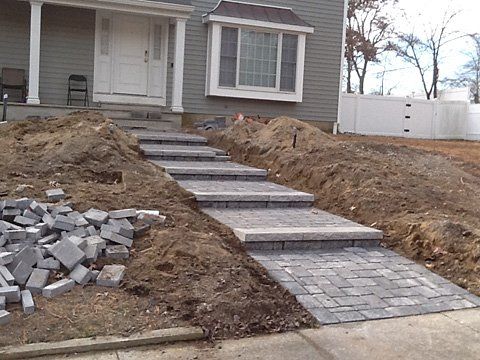 Bricks Walkway — Lakewood, NJ — Howard Payne Landscaping & Design Inc.