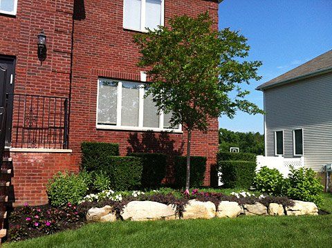 Stone Flower Beds — Lakewood, NJ — Howard Payne Landscaping & Design Inc.