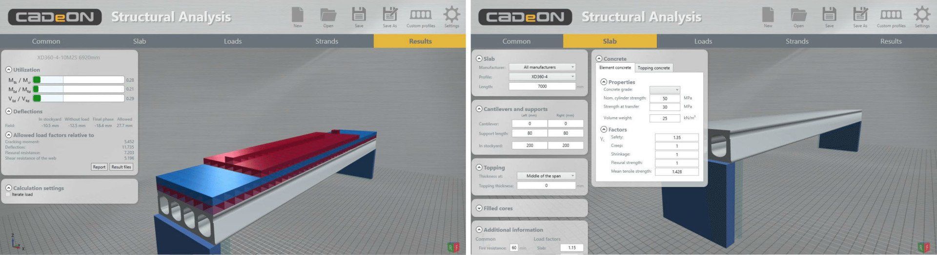 CADéON hollow core software solutions