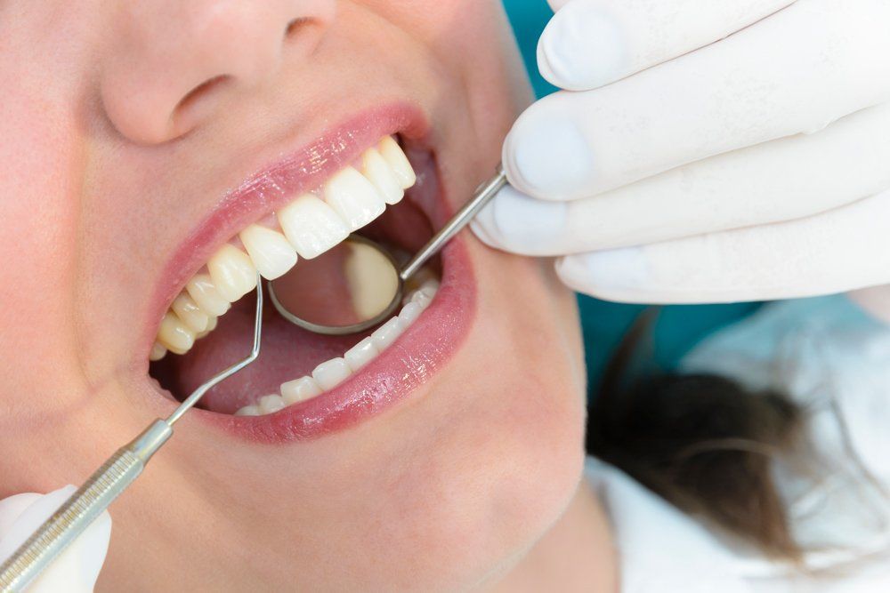 Woman at Dental Consultation — Lutz, FL — Dr. William J Geyer Dr. Leslie Hernandez Woman at Dental Consultation — Lutz, FL — Dr. William J Geyer Dr. Leslie Hernandez