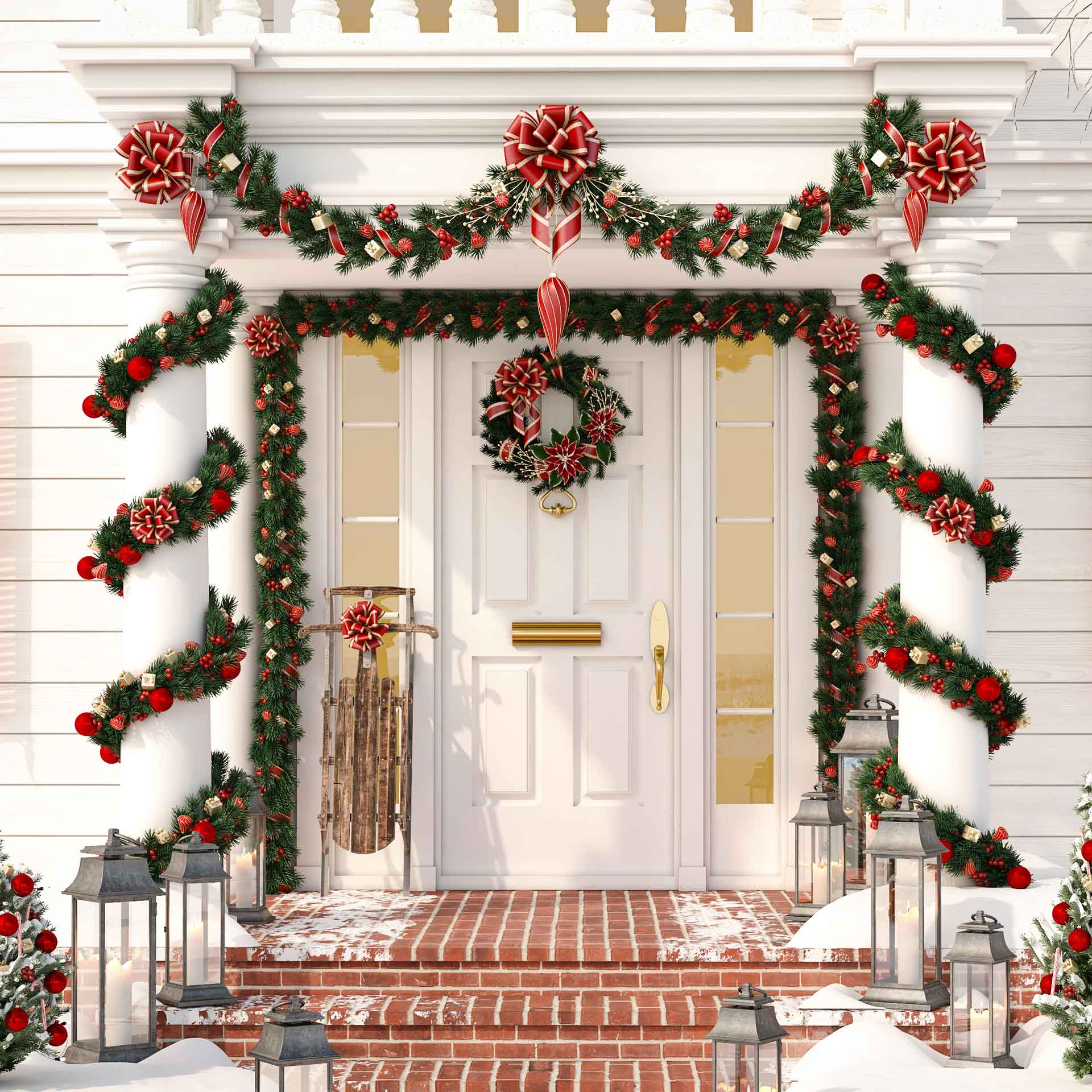 MC Holiday Lighting | Garland | NY, NJ, CT Tri-State Area