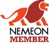 A nemeon member logo with a lion on it