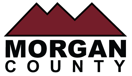 Burgundy mountains above the words 